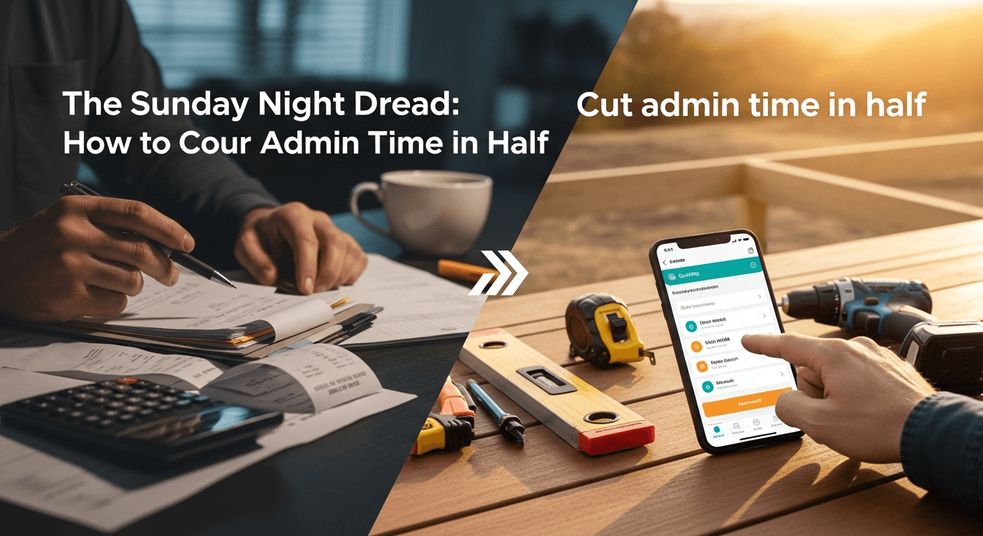 Stop the Sunday Night Dread: Cut Tradie Admin Time in Half