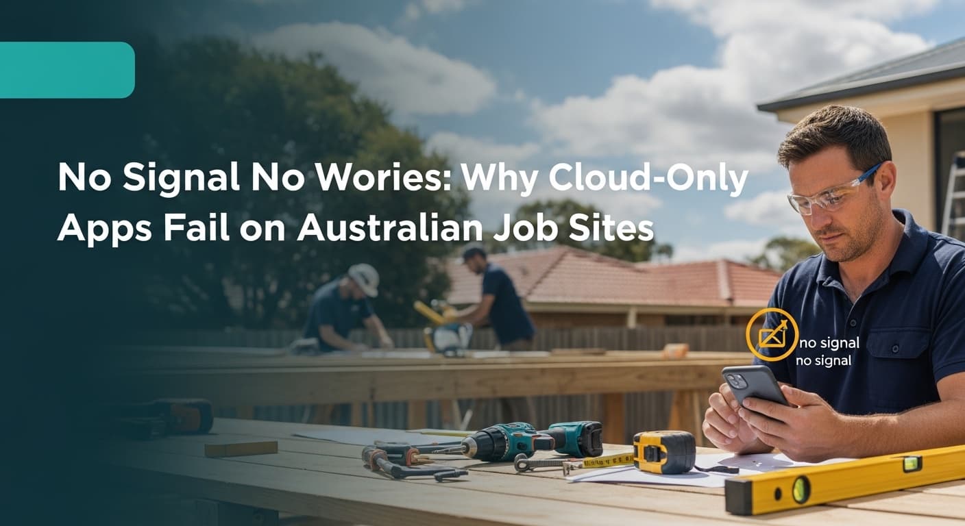 No Signal? Why You Need an Offline Tradie Quoting App
